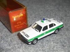 1/87 4116 POLICE BMW 325i white green herpa E30 Herpa police car 12/8