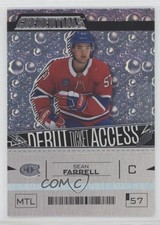 2023-24 Upper Deck Credentials Debut Ticket Access /799 Tier 2 Sean Farrell 1h42