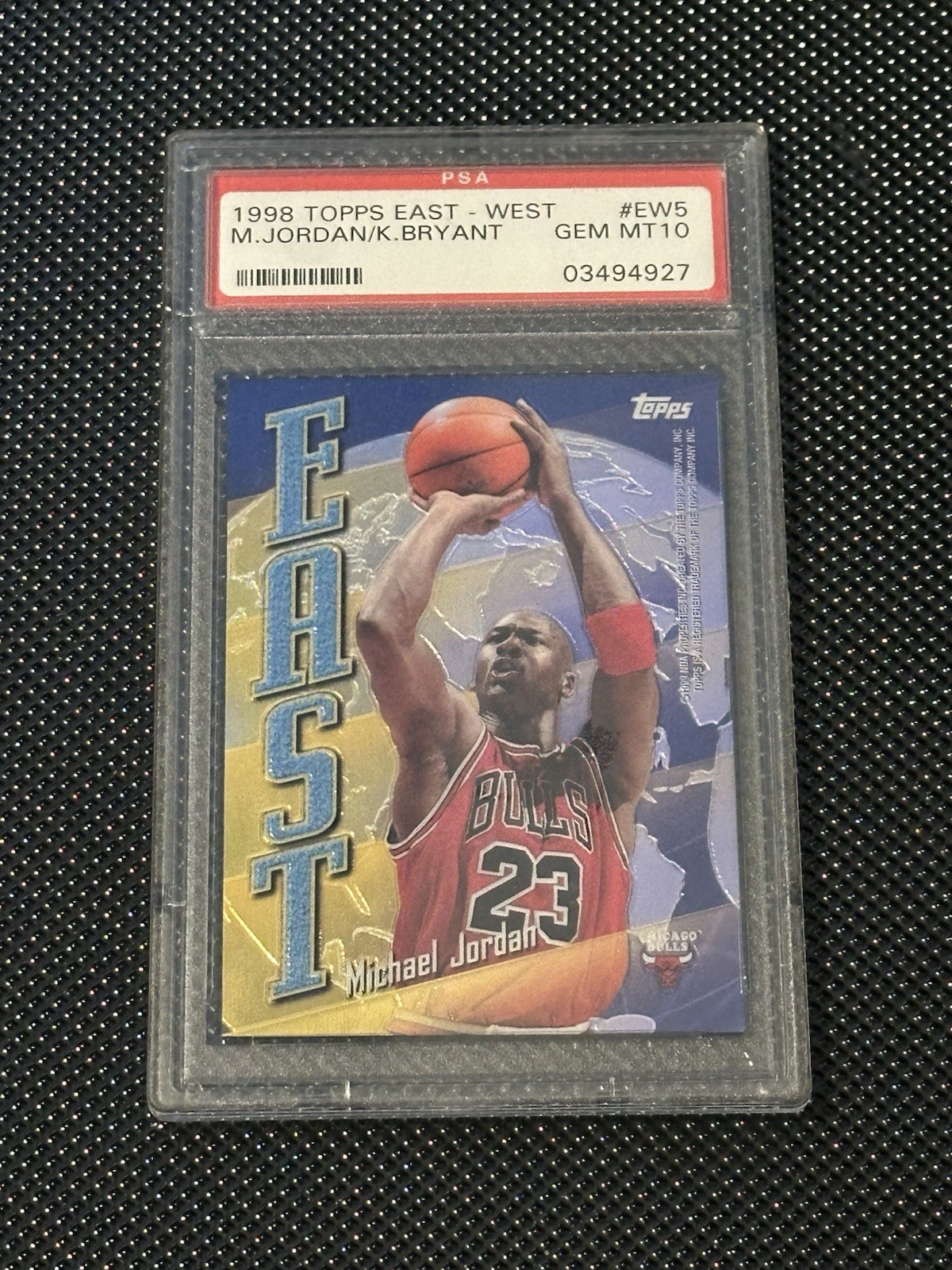 1998 Michael Jordan Kobe Bryant Topps East West #EW5 PSA 10 Gem Mint