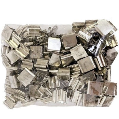 100 Stück Metalldochthalter, Dochthalter für Holzdocht Kerze J9X12343