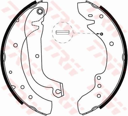 TRW Bremsbackensatz Hinten FüR CitroËN Passend FüR Fiat Opel Peugeot Renault-image