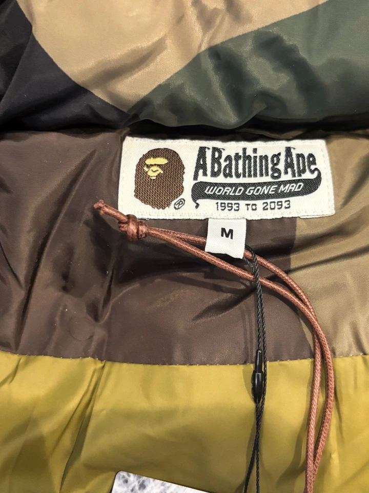 Bape 1st Camo Nylon Down Puffer Jacket BRAND NEW Size M - Image 4 of 4