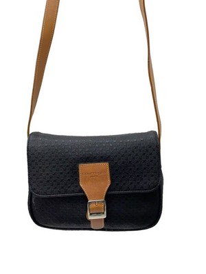 Courreges Shoulder Bag, PVC, Black, All-over Pattern