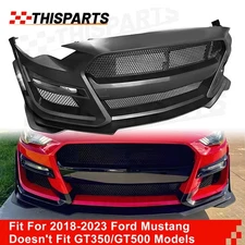 For 2018-2023 Ford Mustang GT500 Style Front Bumper Kit Conversion replacement