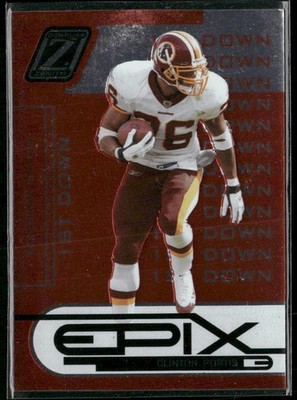 2005 Donruss Zenith #E-23 Clinton Portis Epix Orange 1st Down #/1000