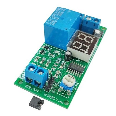 12V Verzögerungsrelaismodul mit digitaler Röhrenanzeige 1-99 Sekunden Minutenb