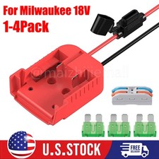 1-4Pack DIY Power Wheels Adapter Compatible With Milwaukee 18V Battery Dock