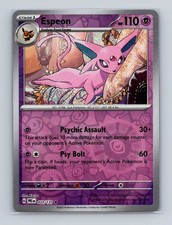 Espeon 033 2025 Pokemon Prismatic Evolutions Reverse Holo Rare Card NM+ (a)