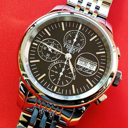 MINT MEN'S  TISSOT  LE LOCLE  CHRONOGRAPH  7757  DAY DATE  AUTOMATIC  42 MM