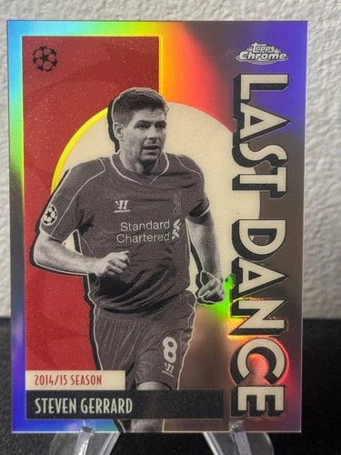 Steven Gerrard 2025-26 Topps Chrome UCC Last Dance #LD-6 Liverpool