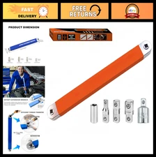 Offset Extension Wrench Set, Zero Degree Ratchet Extensions with 1/2", 1/4", 3/8