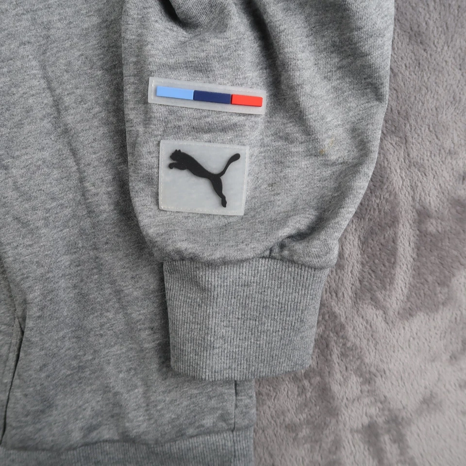 Мужская толстовка с капюшоном Puma BMW Motorsport 2XL серый пуловер Formula 1 Motorsport M8 Racing - Изображение 4 из 4