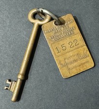 Vintage Sir Francis Drake Hotel - San Francisco, CA - Brass Key Fob & Key - Rare