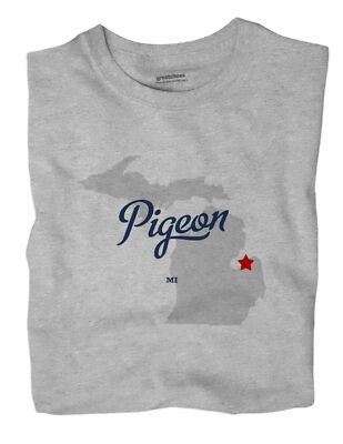 Pigeon Michigan MI Mich T-Shirt MAP
