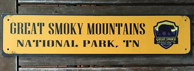 US Strassenschild Great Smoky Mountains National Park - 45 x 10 cm USA 