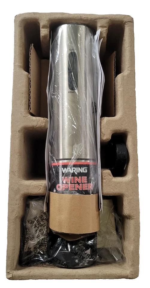Waring CRS50 Abridor de Vino Eléctrico Acero Inoxidable GB-CRS50 Caja Abierta Nunca Usado Foto 2 de 4