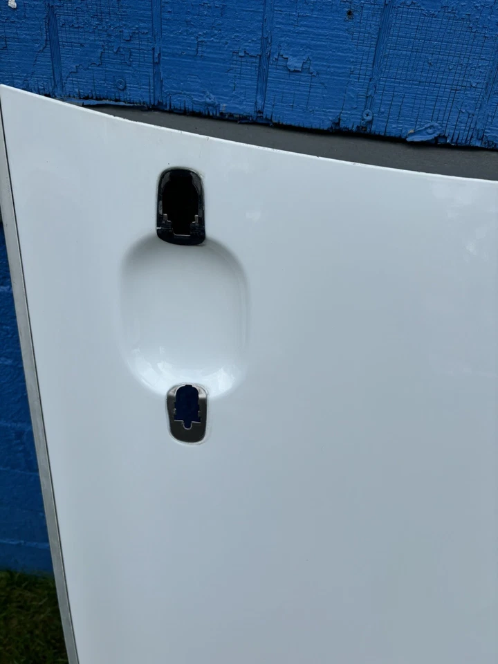 Carcasa de puerta delantera izquierda lado del conductor blanca Porsche Cayenne 2003-2006 OEM Foto 3 de 4