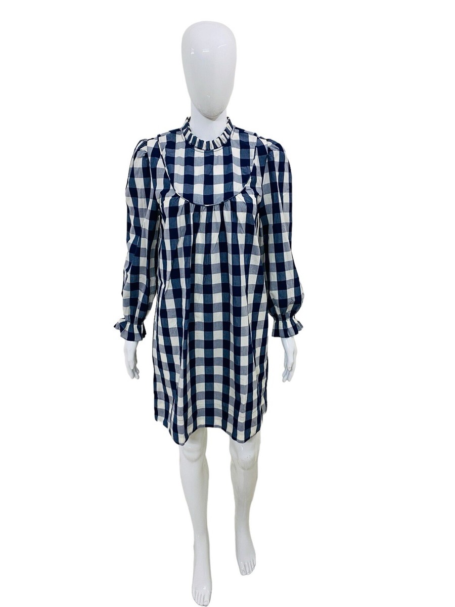 doen blue plaid dress Doen Plaid Dress (S) by Doen