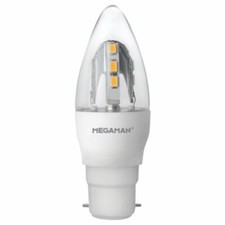 Image of Megaman Incanda-LED 5W = 30W 240V BC B22 Dimmable Extra Warm Light Candle