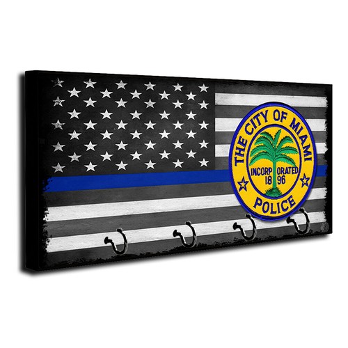 Miami Police Department Patch Law Enforcement Flag, Canine Leash & Key