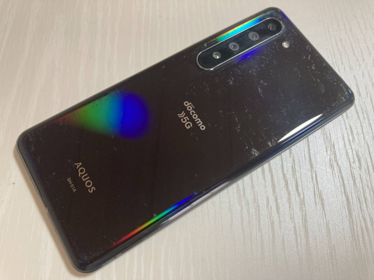SHARP AQUOS R5G IGZO BLACK SH-51A 8K 5G Android Phone Unlocked SIM
