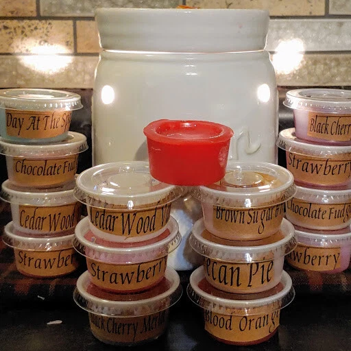 Scented Candle Wax Tarts Shot Melts Chunks Strong CHOOSE Huge Selection  - Image 4 of 4