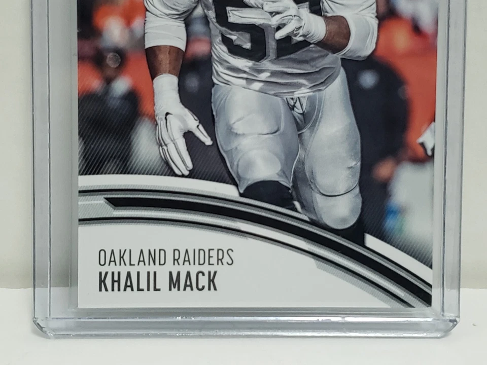 KHALIL MACK Oakland Raiders 2016 Panini Day Thick Stock NFL Card # 35 Ser# 46/50 - Image 2 of 4