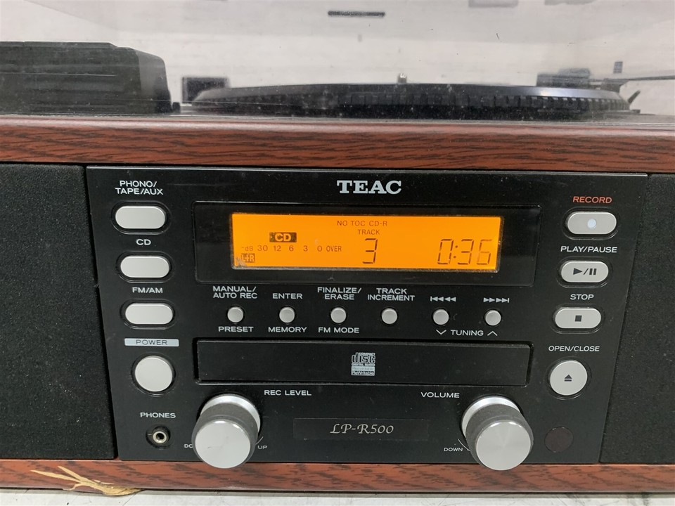 TEAC LP-R500 CD RECORDER WITH TURNTABLE/CASSETTE PLAYER | eBay