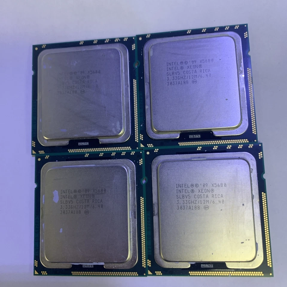 （Matching set of 2） Intel Xeon X5680 3.33GHz SLBV5 Processor LGA1366 CPU - Image 2 of 2