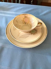 Vintage Schumann ArzBerg Bavaria, 3 pc Tea Cup,Saucer & Dessert Plate Set