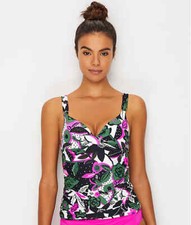 Anne Cole Swimsuit Tankini Top Bolo Babe Twist Front U-Wire 19MT20192 36B/34C