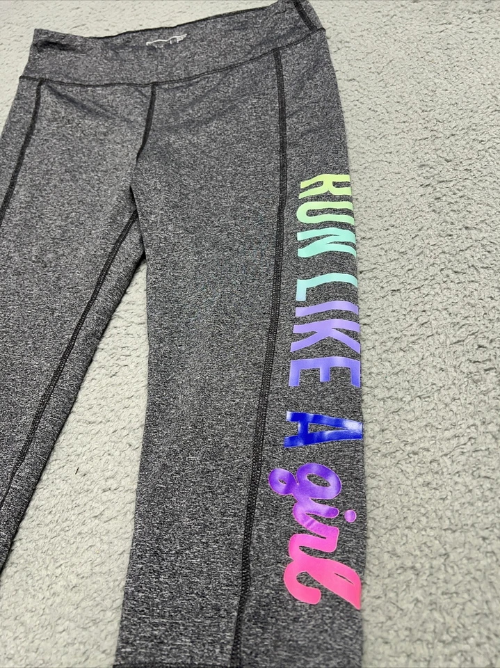 Ideology Leggings Cortos Mujeres Correr Como Una Niña Coloridos Capri Yoga Pantalones Gris XL Foto 2 de 4