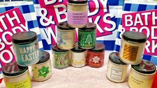 Bath & Body Works / White Barn Scented Candle Soy Wax 7oz - U Choose! Free Ship!