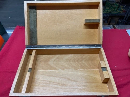 Helios Wood Case ONLY for 12" Vernier Height Gage  Vintage!