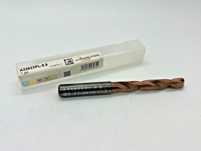 WALTER TITEX Coolant Thru Carbide Drill - 8.6mm, 2FL, A3382XPL-8.6