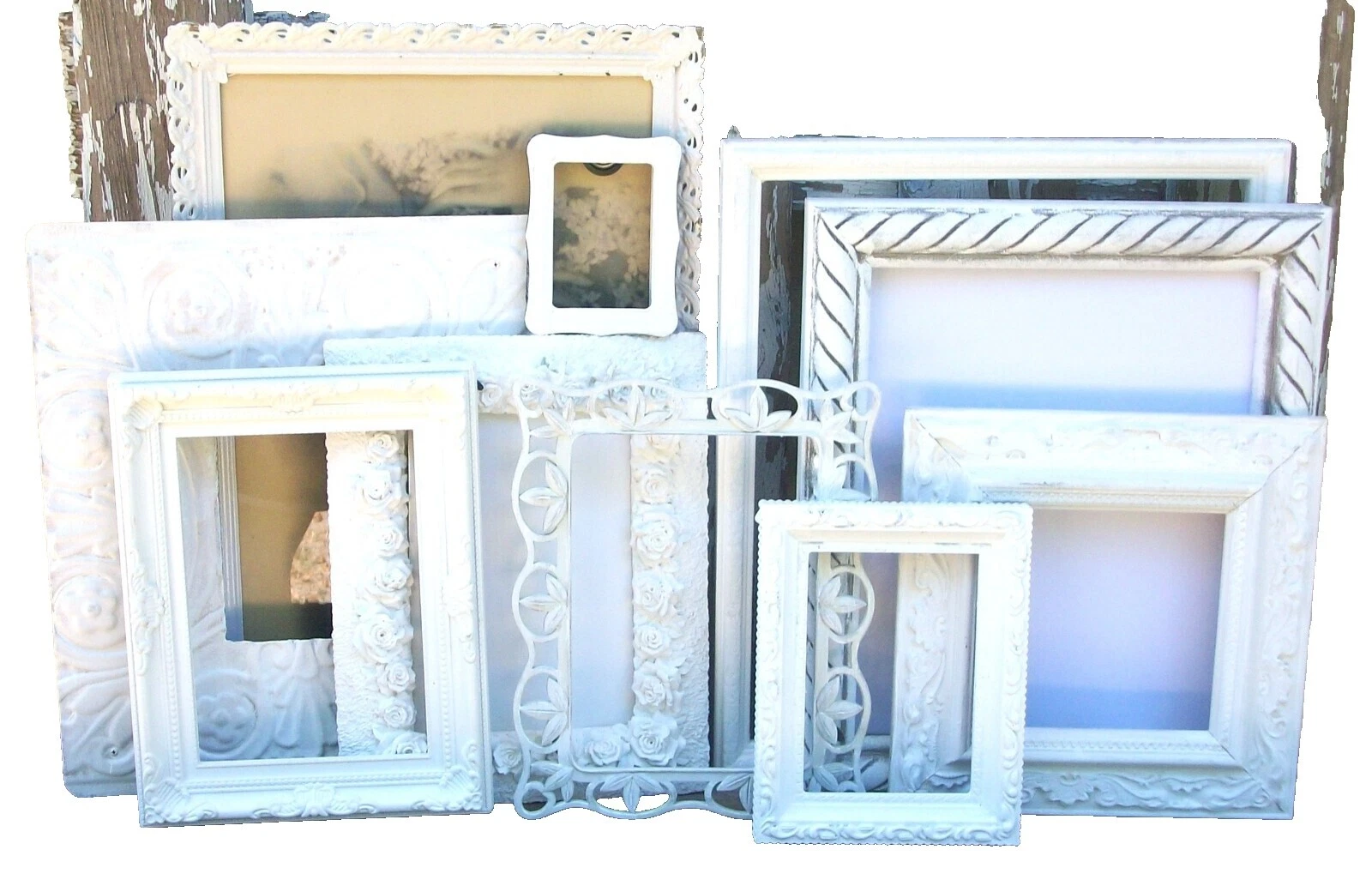 Porta-retratos Shabby Chic Branco