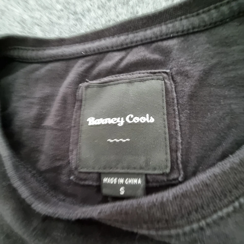 Camisa Barney Cools Para Hombres PEQUEÑA Negra Manga Larga Camisa Algodón Cuello Redondo Talla S Foto 3 de 4