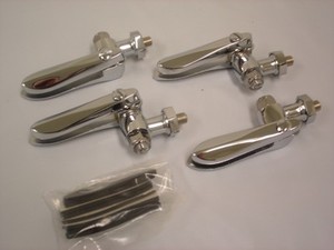 1930 1935 Ford Open Car Chrome Wind Wing Brackets With Pads Model A Model 40 Ebay