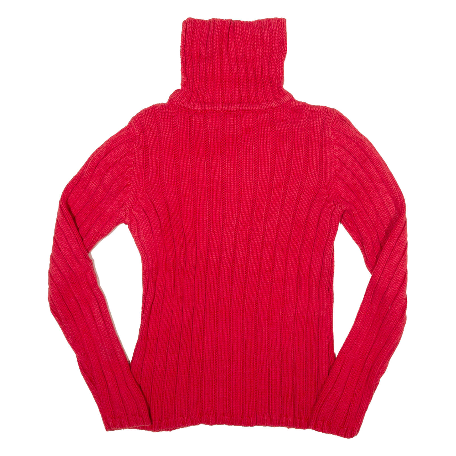 TOMMY HILFIGER Womens Jumper Red Striped Roll Neck Cable Knit M eBay