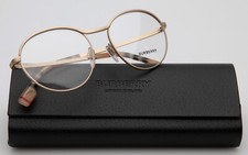 NEW BURBERRY B 1337 1297 Gold EYEGLASSES GLASSES FRAME 53-17-140mm B47mm Italy