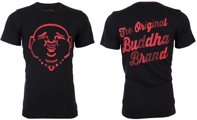 $89 TRUE RELIGION Black ORIGINAL BUDDHA FACE Short Sleeve