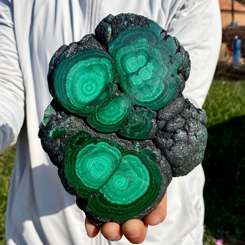 4.01LB A Pair Natural Green Malachite Crystal Flaky Pattern Ore Specimen Quartz - 第 12/12 張圖片