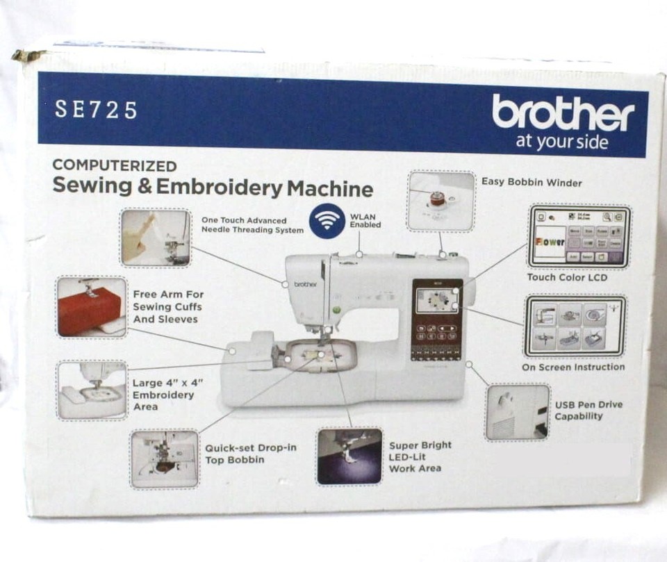 Brother Computerized Sewing And Embroidery Machine SE725 eBay