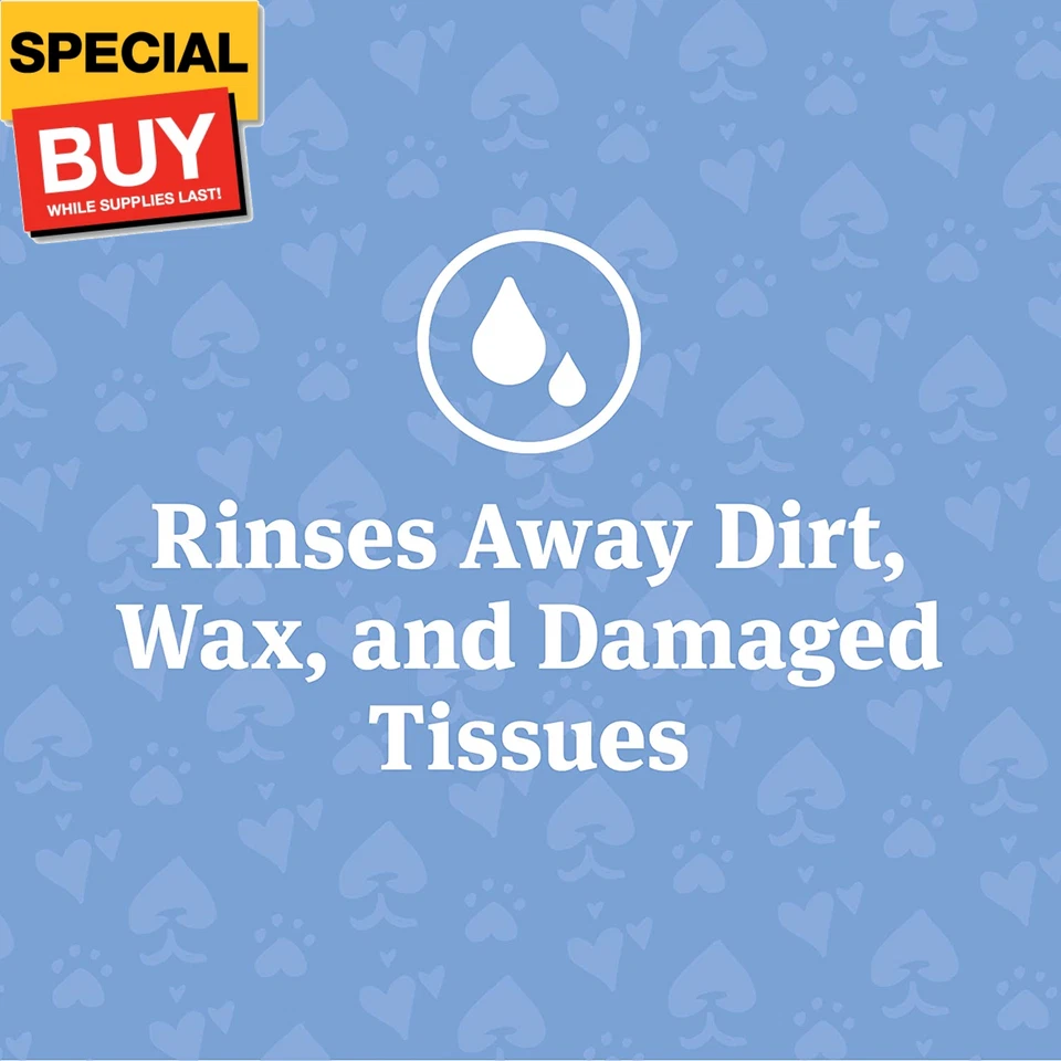 Ear Rinse for Dogs & Cats, 4 oz, Cleans Dirt, Yeast, Wax, and Bacteria from Pet' - Image 4 of 4