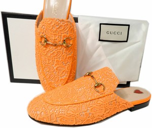 orange mules shoes