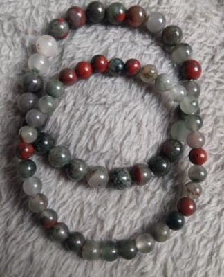Bloodstone crystal 6mm 8mm 10mm bead healing bracelet