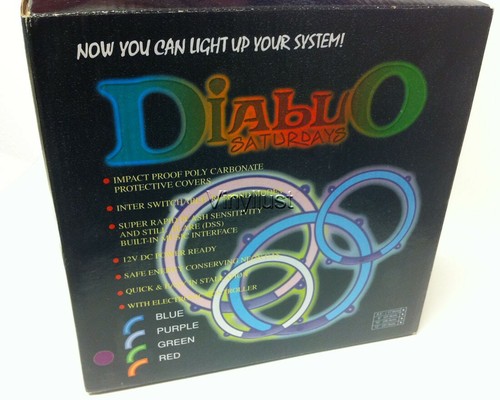 Anillos de altavoces de neón verde de 10 pulgadas - con kit de iluminación de automóvil de control de ritmo musical - Imagen 6 de 7