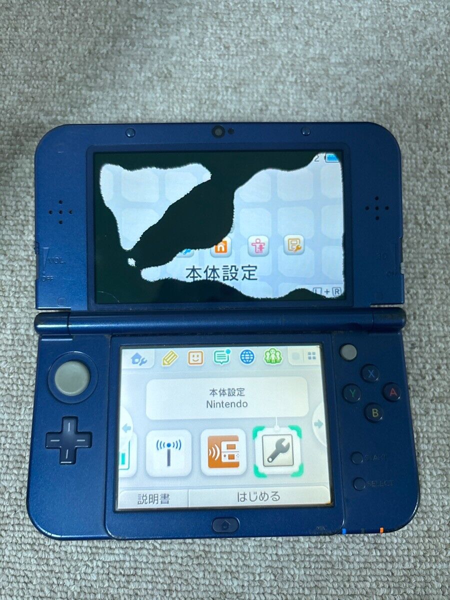 New 3DS LL XL Metalic blue Japan Nintendo Console region New 3DS LL XL Metalic blue Japan Nintendo Console region