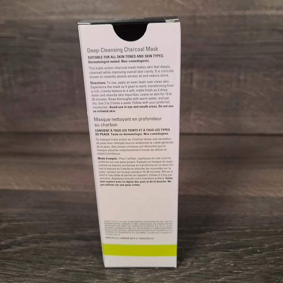 MARY KAY CLEARPROOF DEEP CLEANSING CHARCOAL MASK 094148 FULL SIZE 4 OZ - Image 3 of 4