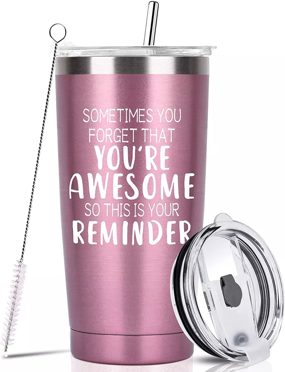 Birthday Funny Gifts for Her Women Wife Mom Best Friend, 20 oz Tumbler Cup with Straws Lids Valentines Day Gifts for Her, Mothers Day Christmas